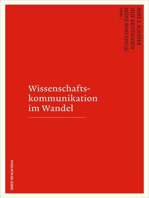 cover image of Wissenschaftskommunikation im Wandel